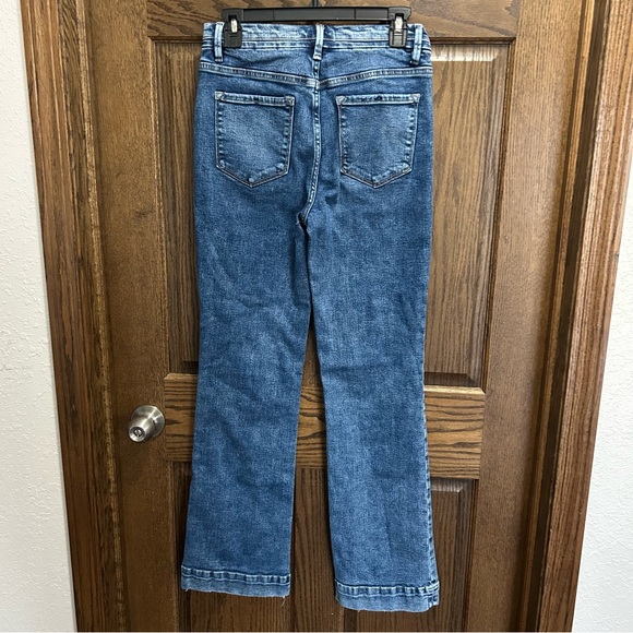 Modern High-Rise Blue Wide-Leg Jeans - Picture 2 of 5